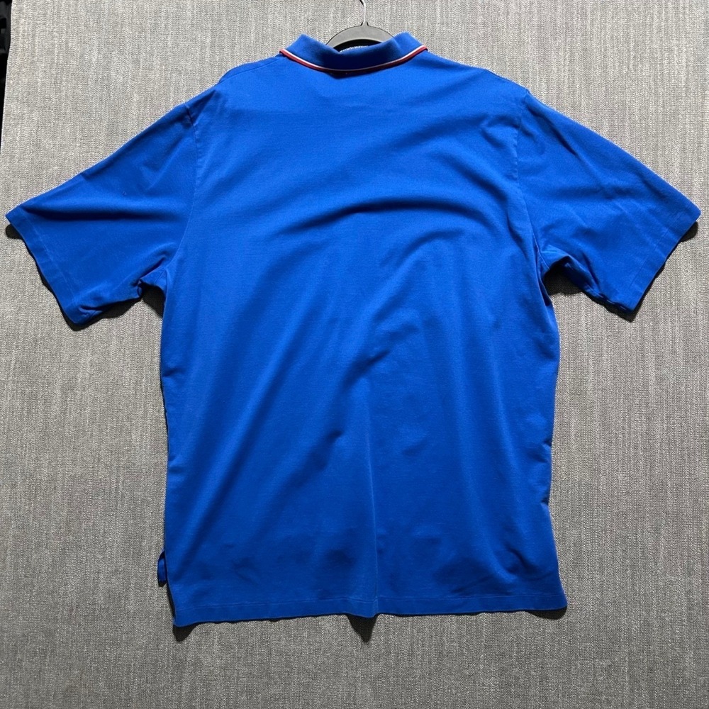 Polo Golf Ralph Lauren Polo Shirt Mens XL Blue Pima Cotton Tipped Collar Pony - Picture 5 of 5